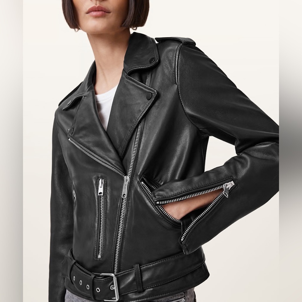 AllSaints Balfern Leather Biker Jacket